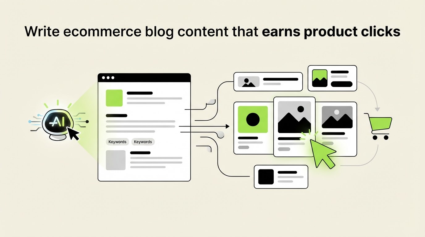 Write ecommerce blog content that earns product clicks
