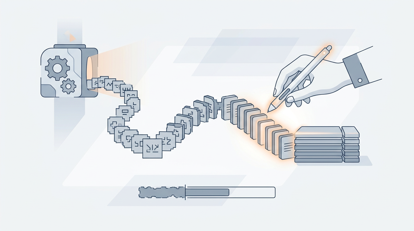 Generate the draft, then apply editorial controls