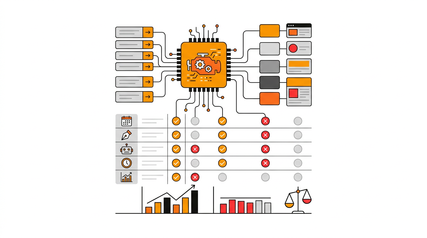Blog automation software comparison checklist